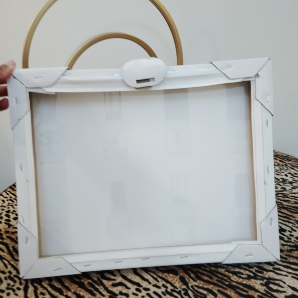 Luxury Nail Polish Wall Art - Black, White, Gold 11x14 - Picture 2 of 3